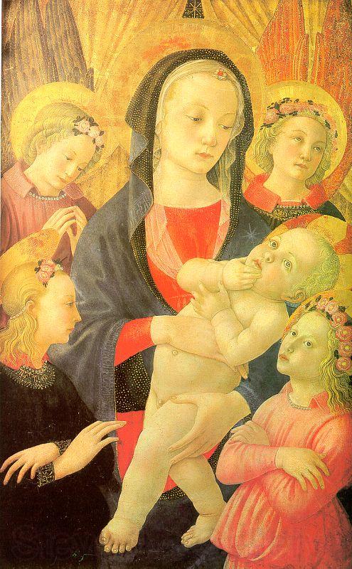 Castello Nativity, Master of the The Virgin Child Surrounded by Four Angels Spain oil painting art